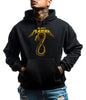 Streetwear on Demand BLACK MAMBA METAL HOODIE BLACK