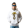 Streetwear on Demand BLACK MAMBA METAL HOODIE WHITE