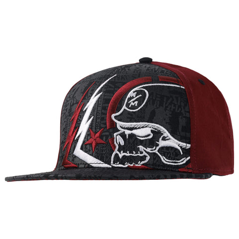 METAL MULISHA GHOST 2 FLEX HAT BLACK / RED