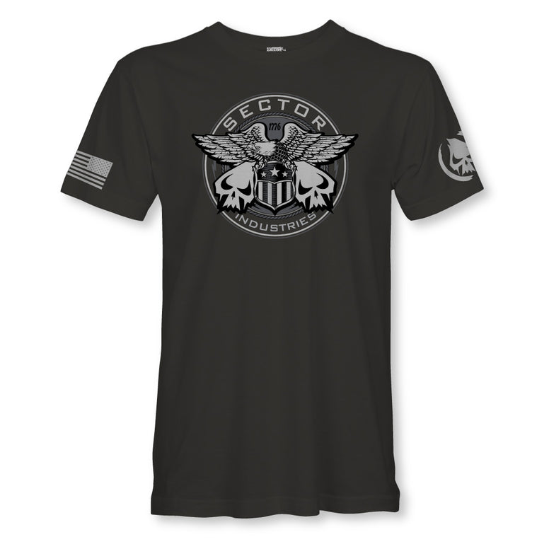 SECTOR INDUSTRIES 1776 TEE DARK GREY