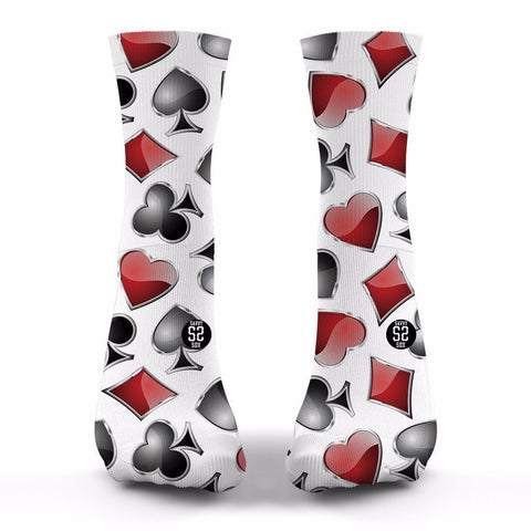 SAVVY SOX 4 SUIT PLAYING CARDS SOCKS