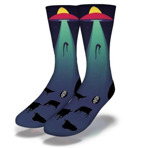 SAVVY SOX ALIEN ABDUCTION SOCKS