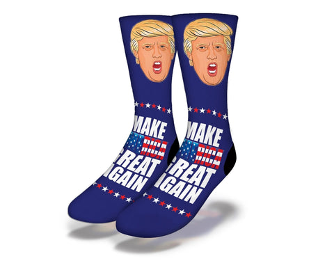 SAVVY SOX DONALD TRUMP BLUE SOCKS