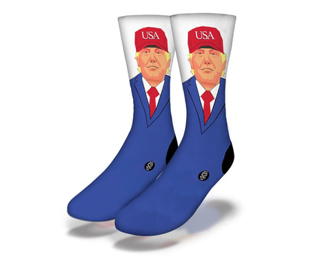 SAVVY SOX DONALD TRUMP USA HAT SOCKS