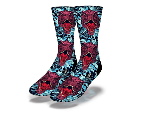 SAVVY SOX T REX FACES SOCKS