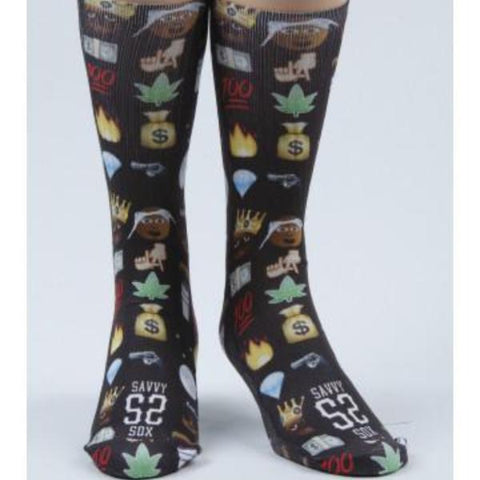 SAVVY SOX EMOJI HIP HOP SOCKS