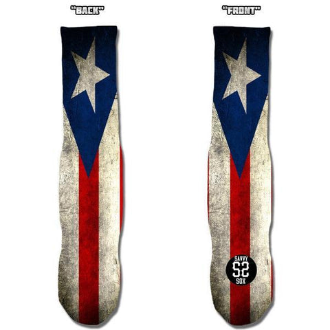 SAVVY SOX FLAG PUERTO RICO SOCKS