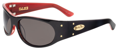 BLACK FLYS FLY NO. 5 SUNGLASSES SHINY BLACK / RED