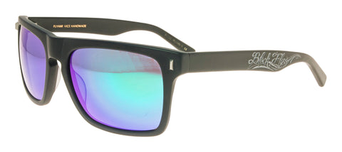 BLACK FLYS FLYAMI VICE SUNGLASSES MATTE BLACK BLUE LENS