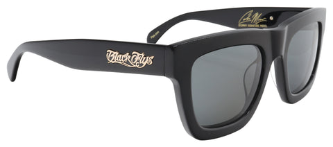 BLACK FLYS SCUMMY BANDITO SUNGLASSES MATTE BLACK POLARIZED SMOKE LENS