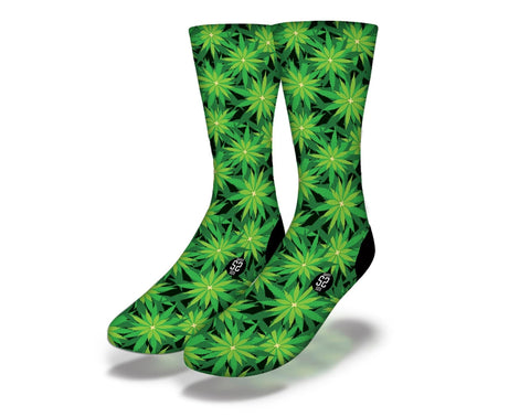 SAVVY SOX WEED BUD SPOTS GREEN SOCKS