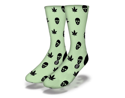 SAVVY SOX WEED SKULLS SOCKS